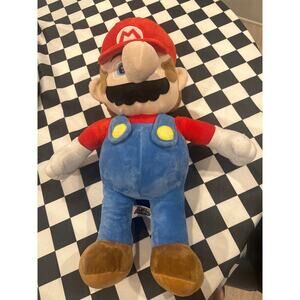 Super Mario Giant plush 24” 2020 Nintendo stuffed toy RARE